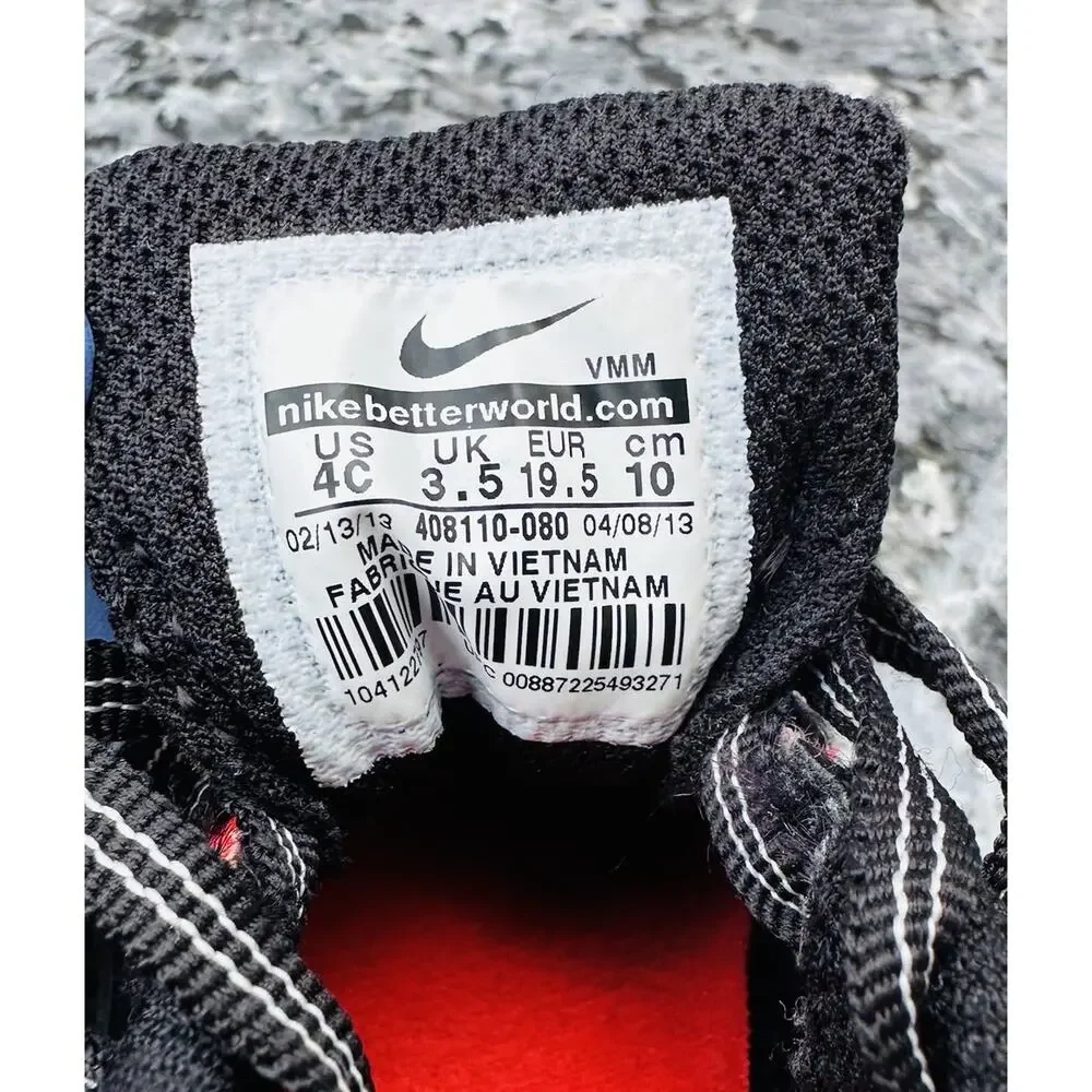 Nike Air Max 90 Toddler Sneaker US 4C Black Red Gray White